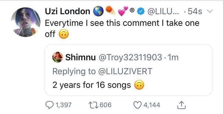 Lil Uzi Vert Threatens To Shorten His 16-Track Album If Fans Keep Complaining