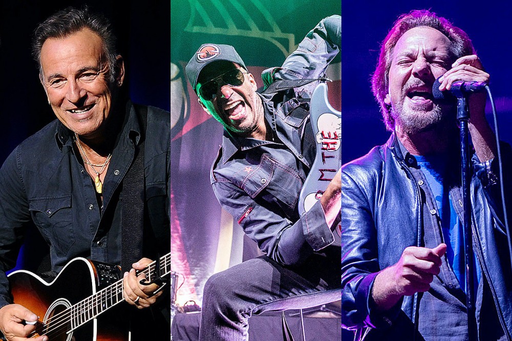 Tom Morello, Bruce Springsteen + Eddie Vedder Cover AC/DC’s ‘Highway to Hell’ Tom Morello, Bruce Springsteen + Eddie Vedder Cover AC/DC’s ‘Highway to Hell’
