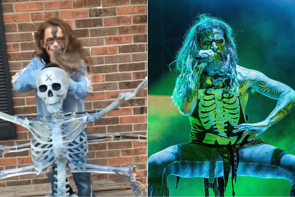 Little Girl Shows off Rob Zombie Costume, Rocker Approves Little Girl Shows off Rob Zombie Costume, Rocker Approves