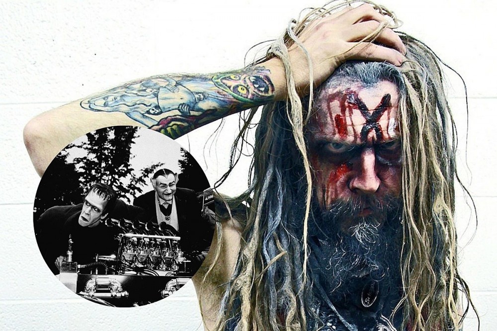 Rob Zombie Poses In Front of 1313 Mockingbird Lane House Rob Zombie Poses In Front of 1313 Mockingbird Lane House