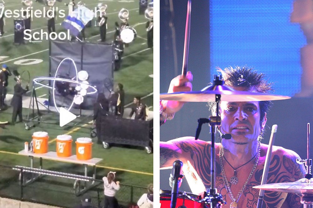 Tommy Lee Gives Props To High School Drummer in Gyroscope Kit Tommy Lee Gives Props To High School Drummer in Gyroscope Kit