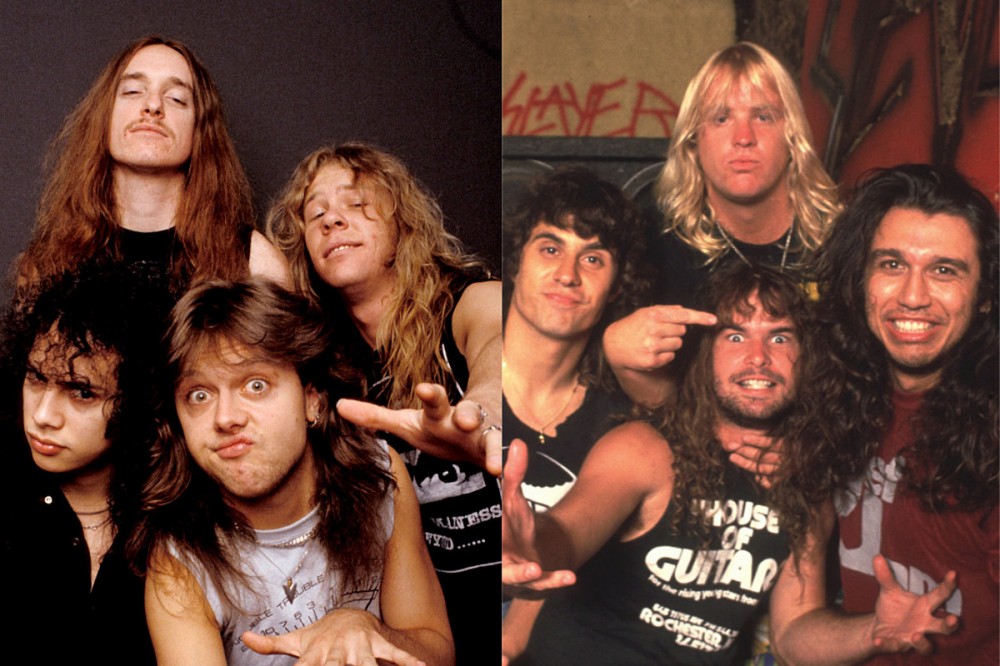 Metallica + Slayer Would Try to Spy on Each Other to See Who Was Faster + Heavier Metallica + Slayer Would Try to Spy on Each Other to See Who Was Faster + Heavier
