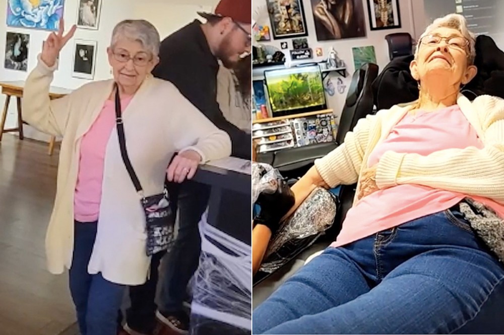 Grandma Gets First Tattoo at 82, Says She’s ‘Just Beginning’ Grandma Gets First Tattoo at 82, Says She’s ‘Just Beginning’