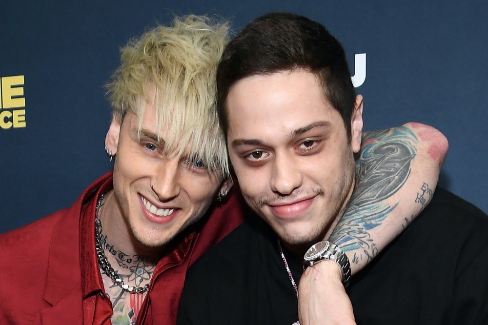 Machine Gun Kelly + Pete Davidson Hang Out in Their Underwear Together on Livestream Machine Gun Kelly + Pete Davidson Hang Out in Their Underwear Together on Livestream