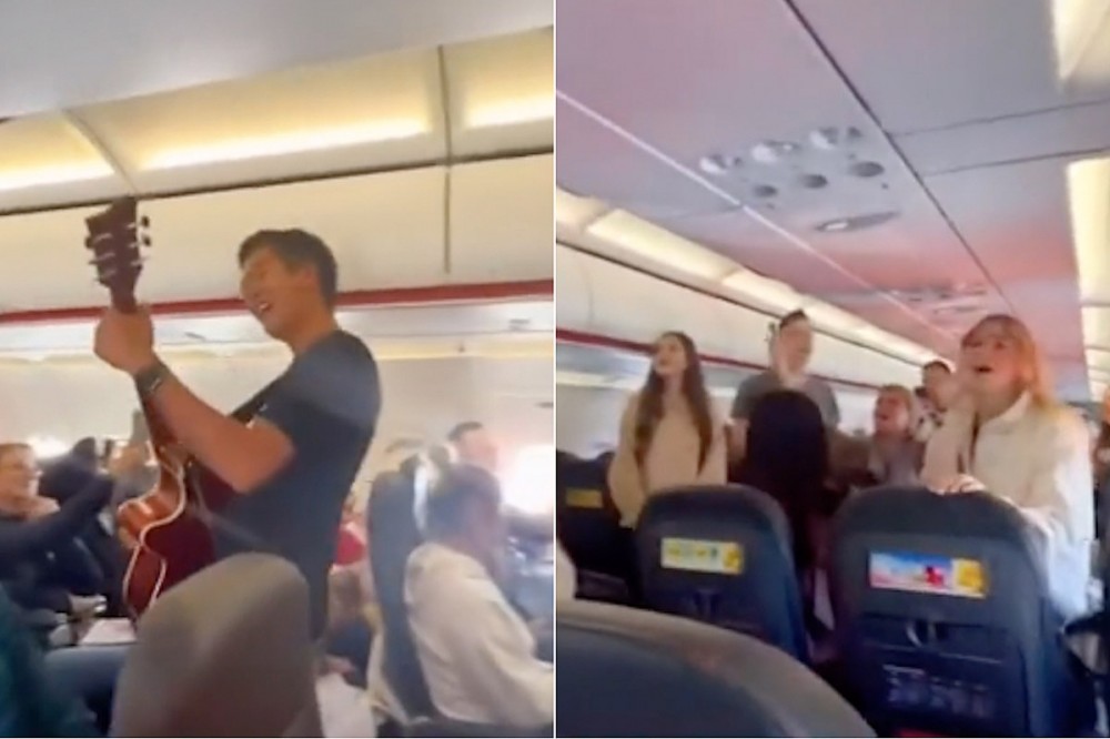 Religious Musicians Take Over Airplane, Perform Worship Songs