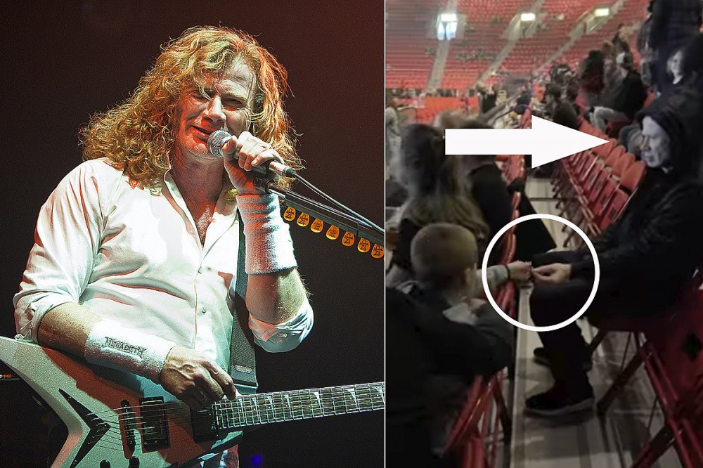 Megadeth’s Dave Mustaine Sneaks Into Stands Incognito, Hands Little Kid Guitar Picks