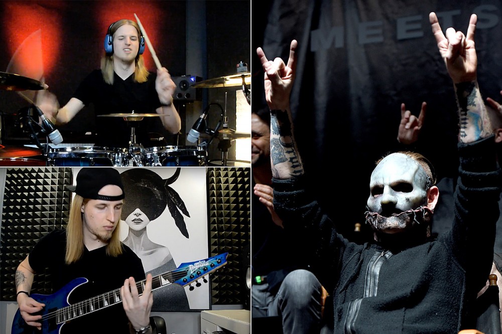 Man Plays Part of Every Slipknot Album Track on Guitar + Drums in 6 Minutes