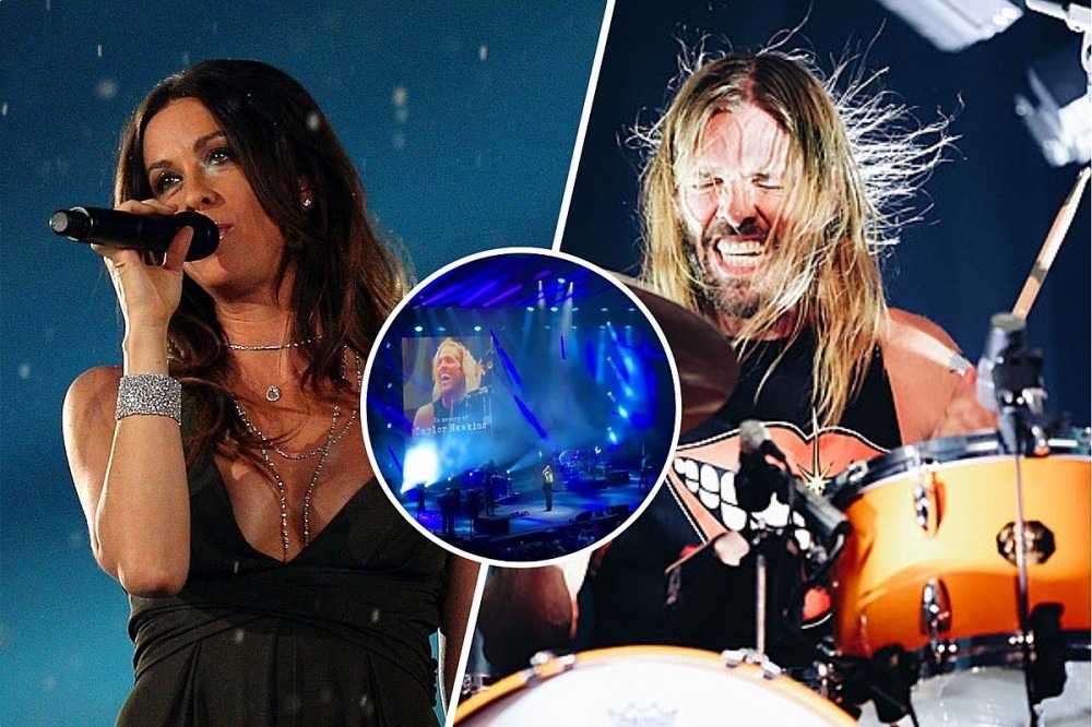 Alanis Morissette Honors Her Former Bandmate Taylor Hawkins Onstage Alanis Morissette Honors Her Former Bandmate Taylor Hawkins Onstage