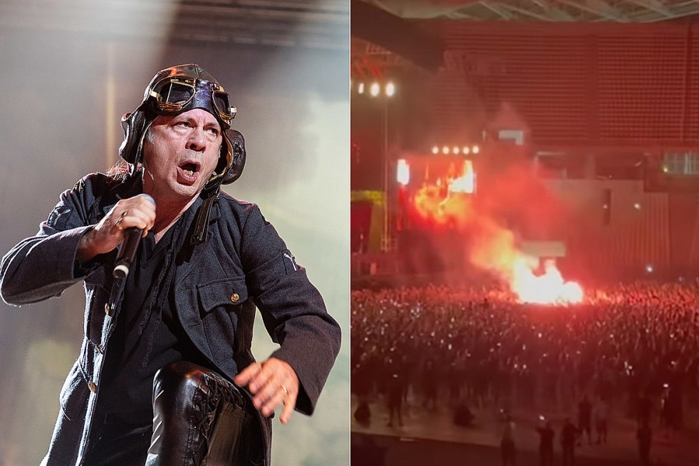 Bruce Dickinson Blasts Fan Who Lit a Flare in Crowd at Iron Maiden Show in Greece Bruce Dickinson Blasts Fan Who Lit a Flare in Crowd at Iron Maiden Show in Greece
