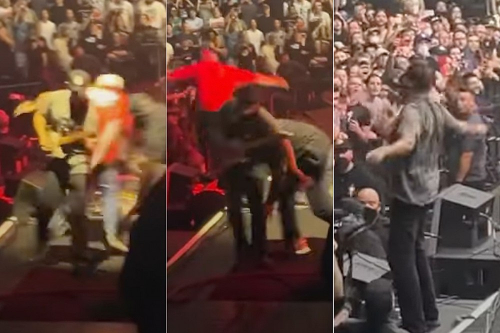 WATCH: Tom Morello Accidentally Tackled Off Stage by Security in Toronto