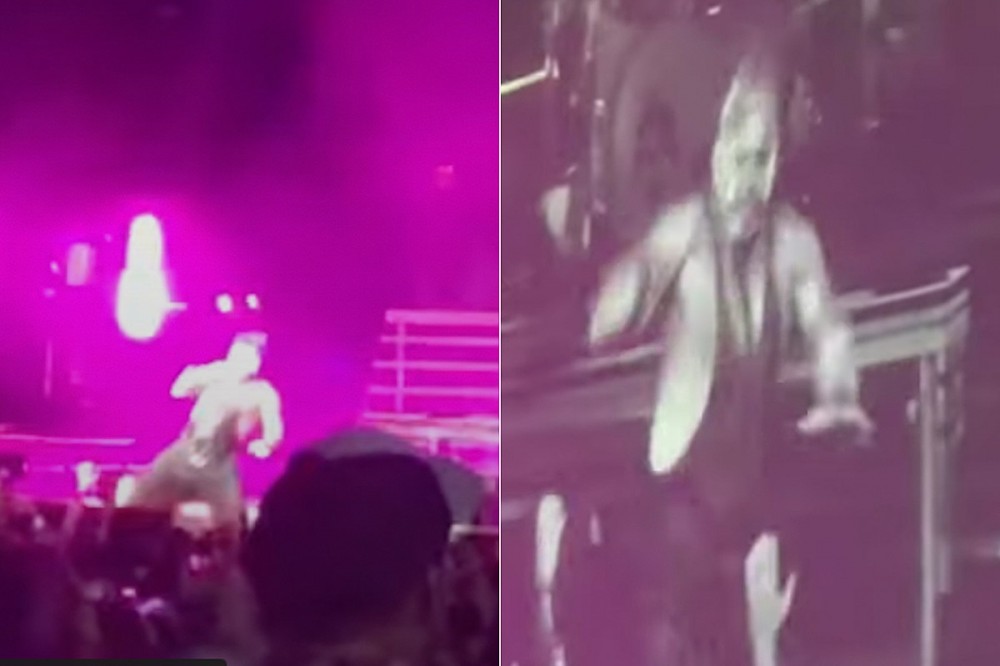 Mudvayne’s Chad Gray Falls Off Stage While Performing ‘Not Falling’ Mudvayne’s Chad Gray Falls Off Stage While Performing ‘Not Falling’