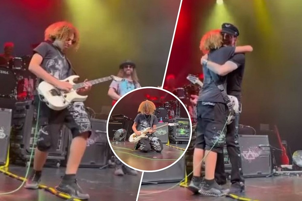 Steve Vai Hands Guitar to Fan in Crowd, Kid Takes the Stage + Plays Solo Steve Vai Hands Guitar to Fan in Crowd, Kid Takes the Stage + Plays Solo