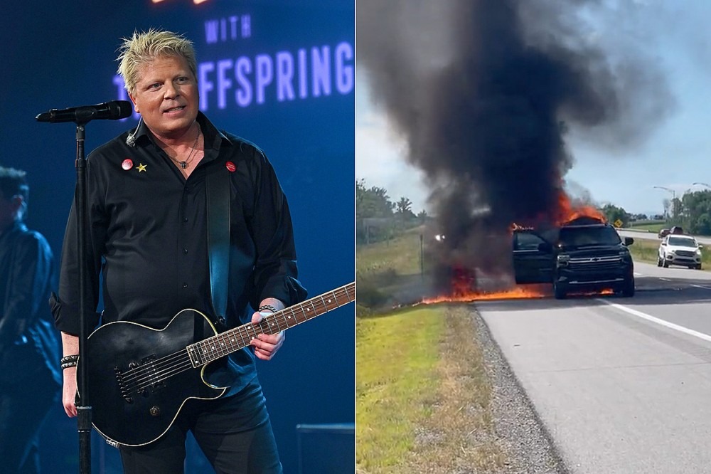 The Offspring Safe After Vehicle Catches Fire En Route to Show The Offspring Safe After Vehicle Catches Fire En Route to Show