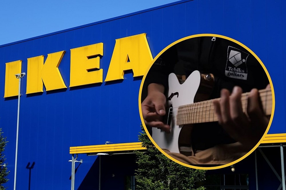 Someone Actually Made a Functioning Guitar Out of IKEA Furniture Someone Actually Made a Functioning Guitar Out of IKEA Furniture