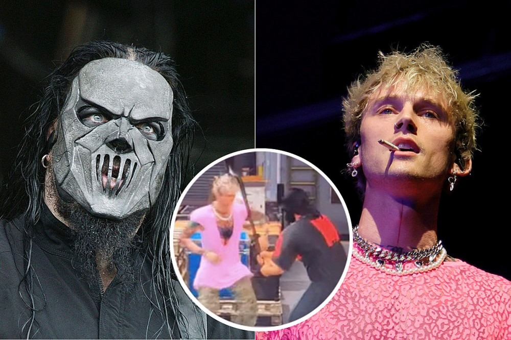 Someone Made Slipknot’s Mick Thomson Fight Machine Gun Kelly in a Video Game Someone Made Slipknot’s Mick Thomson Fight Machine Gun Kelly in a Video Game