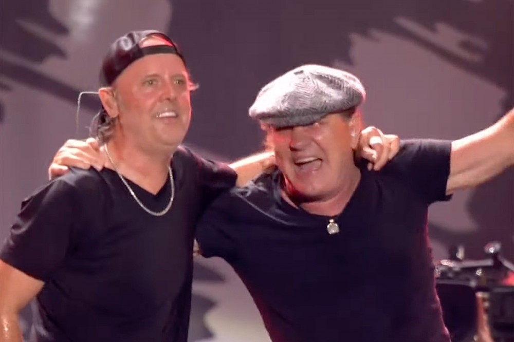 Lars Ulrich + Brian Johnson Rock Electrifying AC/DC Set at Taylor Hawkins Tribute Concert Lars Ulrich + Brian Johnson Rock Electrifying AC/DC Set at Taylor Hawkins Tribute Concert