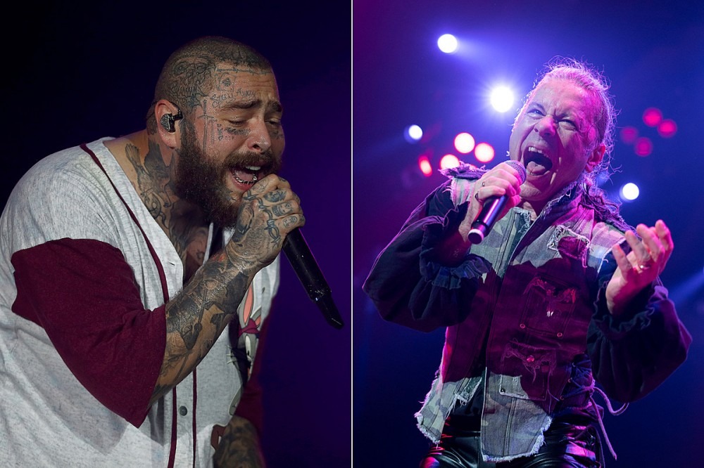 Metal Legends Hang Out With Post Malone During Iron Maiden’s Rock in Rio Set
