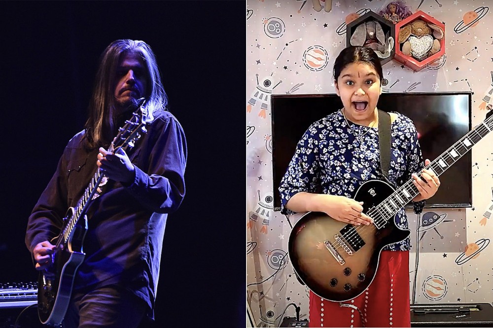 Adam Jones Gifts Guitar to Viral Tool Cover Kid, See Her Reaction Adam Jones Gifts Guitar to Viral Tool Cover Kid, See Her Reaction