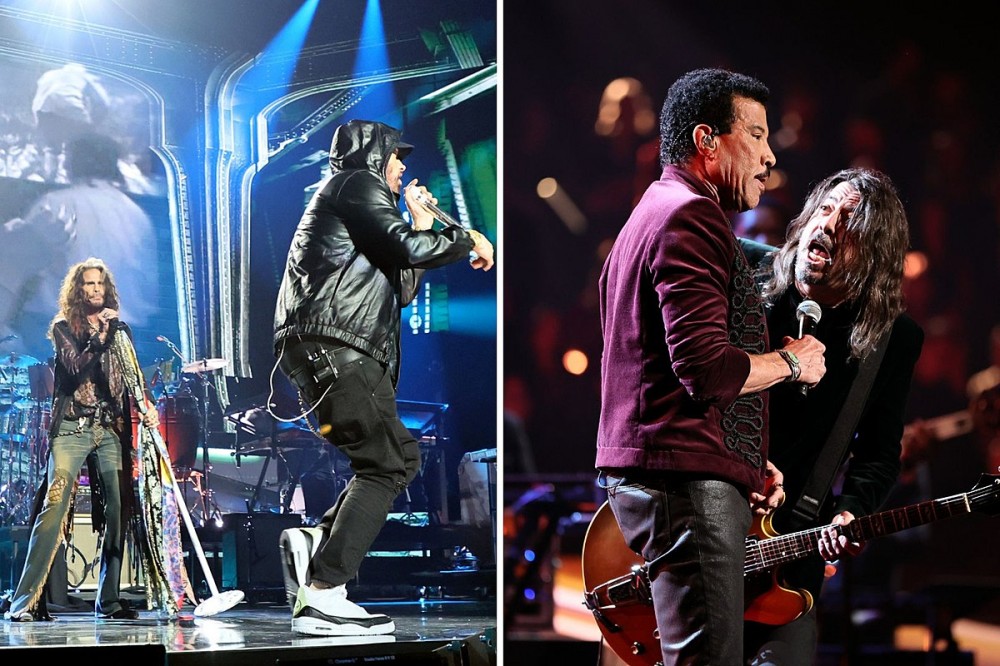 Photos – Steven Tyler Joins Eminem + Dave Grohl Joins Lionel Richie at Rock Hall