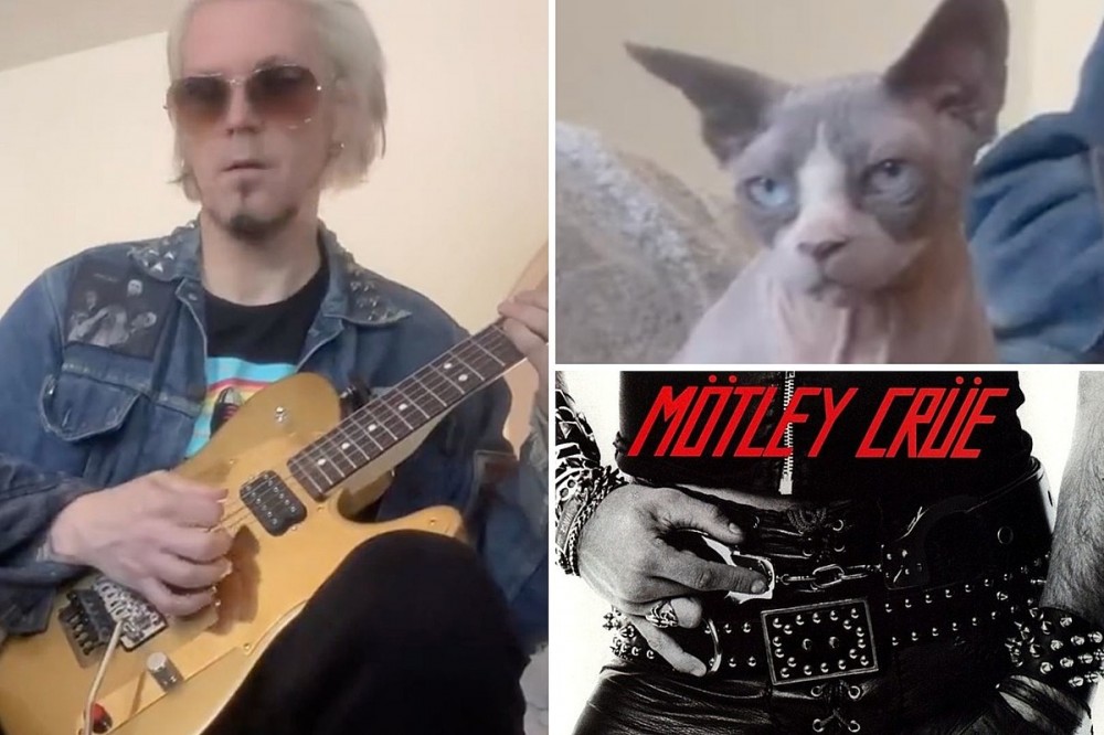 John 5 Plays Motley Crue’s ‘Too Fast for Love’ for 41st Album Anniversary, His Cat Doesn’t Look Amused