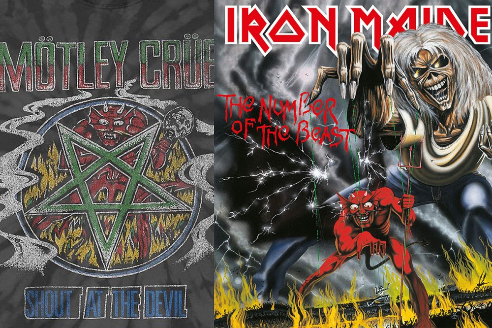 What’s Iron Maiden’s ‘The Number of the Beast’ Devil Doing on a Motley Crue Shirt?
